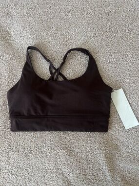 H&M Black Crisscross Back Sports Bra